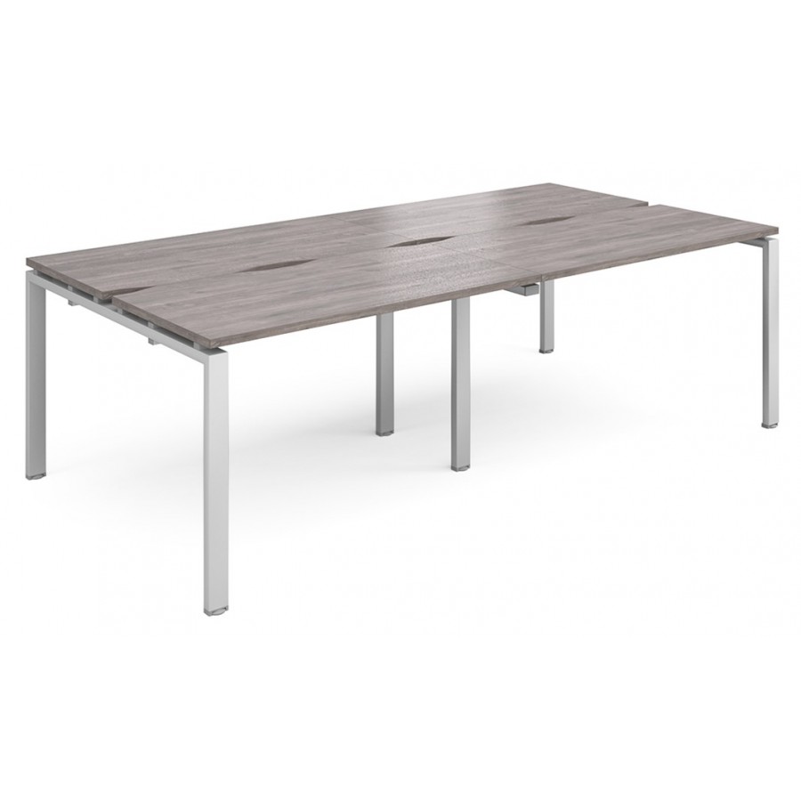 Adapt 1200mm Deep | 4 Person Back to Back Bench Desk